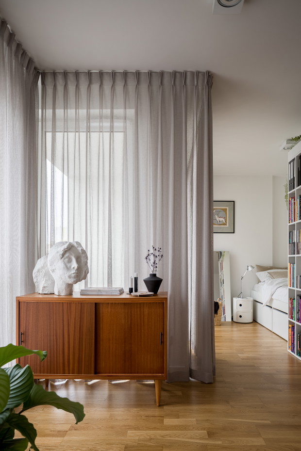 Małe mieszkanie w Łodzi, projekt: 3XEL ARCHITEKCI