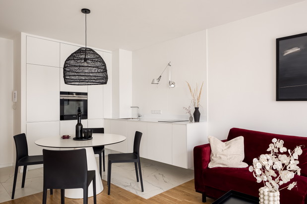 Małe mieszkanie w Łodzi, projekt: 3XEL ARCHITEKCI