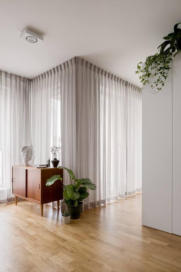 Małe mieszkanie w Łodzi, projekt: 3XEL ARCHITEKCI