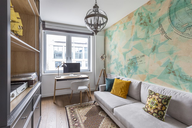 Z orientalnymi akcentami - jasne mieszkanie w Warszawie, projekt: Paulina Piecychna, Pepe Interiors