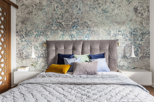 Z orientalnymi akcentami - jasne mieszkanie w Warszawie, projekt: Paulina Piecychna, Pepe Interiors