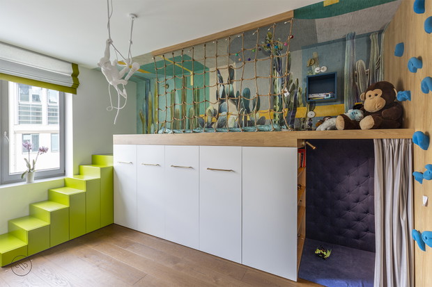 Z orientalnymi akcentami - jasne mieszkanie w Warszawie, projekt: Paulina Piecychna, Pepe Interiors