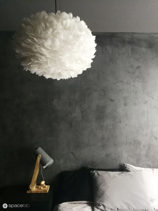 Apartament z czarną kuchnią, projekt: Agnieszka Deptuła, Spacelab