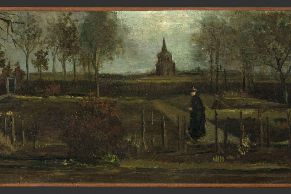"Wiosenny ogród" ("The Parsonage Garden at Nuenen in Spring"), Vincent van Gogh