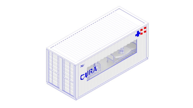 CURA - przenośny szpital dla pacjentów z koronawirusem, projekt: Carlo Ratti Associati