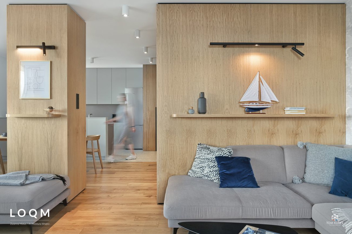 Fregata - apartament na Mazurach, projekt: Zuzanna Motus, Pracownia Architektury Wnętrz LOQM