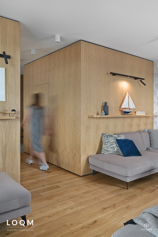 Fregata - apartament na Mazurach, projekt: Zuzanna Motus, Pracownia Architektury Wnętrz LOQM