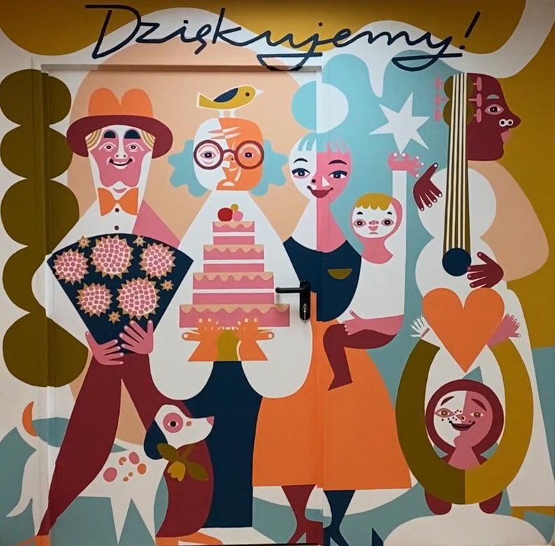 Mural w szpitalu  MSWiA, Katarzyna "Nioska" Bogucka