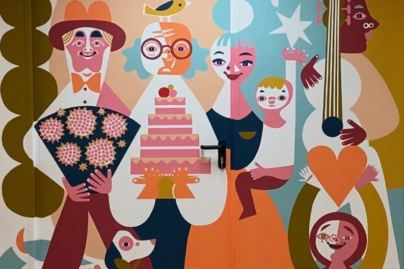 Mural w szpitalu MSWiA, Katarzyna "Nioska" Bogucka