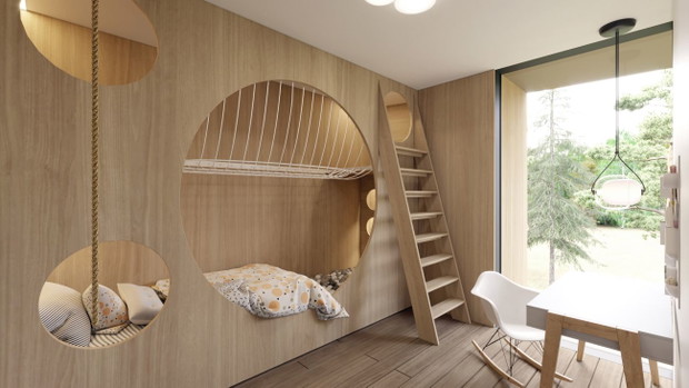 Circle Wood , dom jak pień, projekt: Mobius Architekci