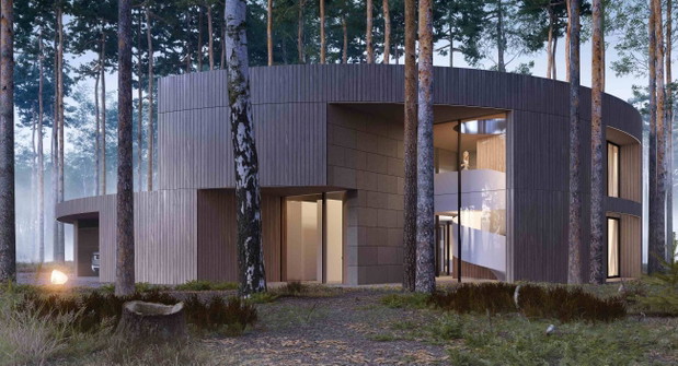 Circle Wood , dom jak pień, projekt: Przemek Olczyk / Mobius Architekci