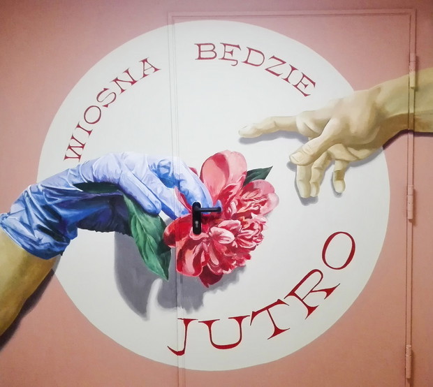 Mural w szpitalu MSWiA, Beata Śliwińska, Barrakuz