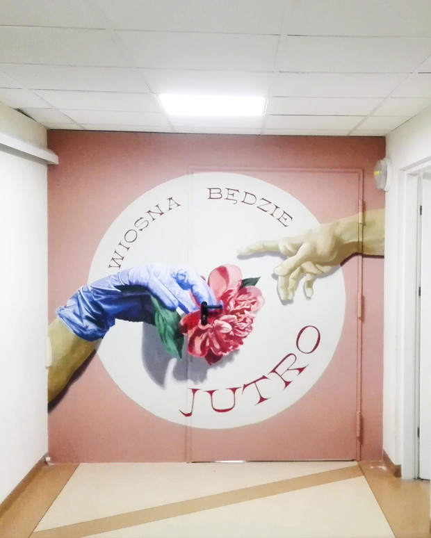 Mural w szpitalu MSWiA, Beata Śliwińska, Barrakuz
