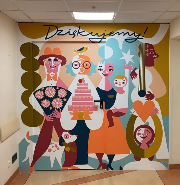 Mural w szpitalu MSWiA, Katarzyna Nioska Bogucka