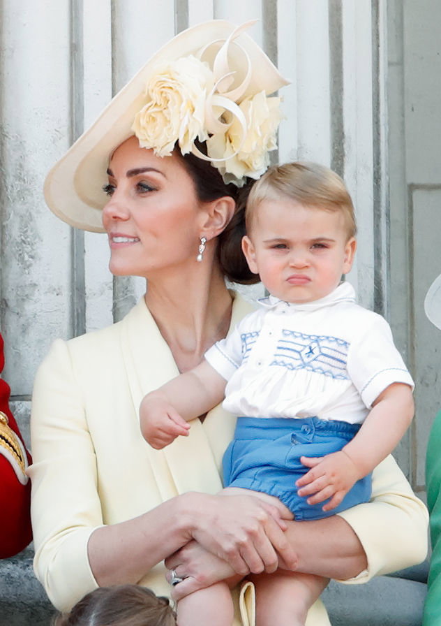 Kate Middleton i książę Louis, 2019 rok.