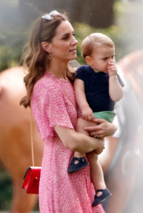 Kate Middleton i książę Louis, 2019 rok.