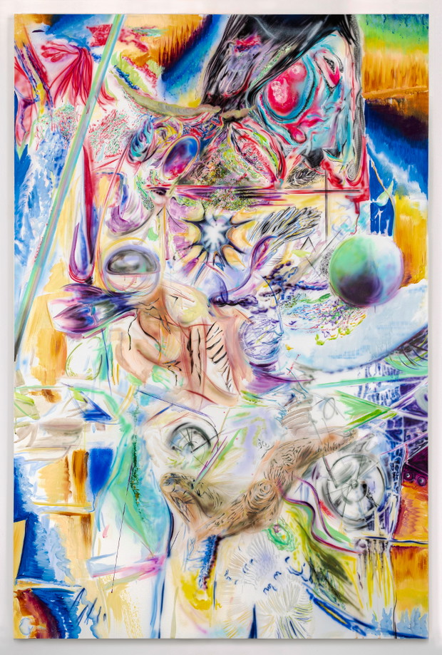 Sławomir Pawszak, Bez tytułu, 2020, akryl i olej na płótnie, 210 x 140 cm ,BWA Warszawa
