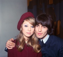 Pattie Boyd i George Harrison, 1966 rok.