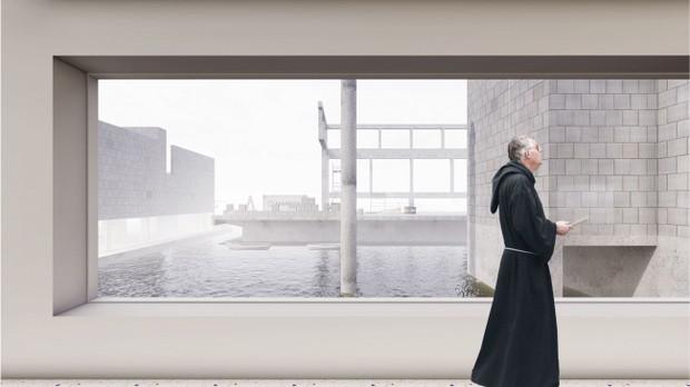 „Laudato si’: klasztor OO. Franciszkanów w Babich Dołach z kościołem pw. NMP Gwiazdy Morza”. Autor Paweł Lisiak