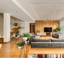 Przytulny dom dla czteroosobowej rodziny, projekt: Nanostudio, Marcin Macieszko, Magda Sipak