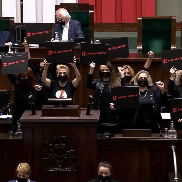 Zamieszki obrad sejmu, zakaz aborcji