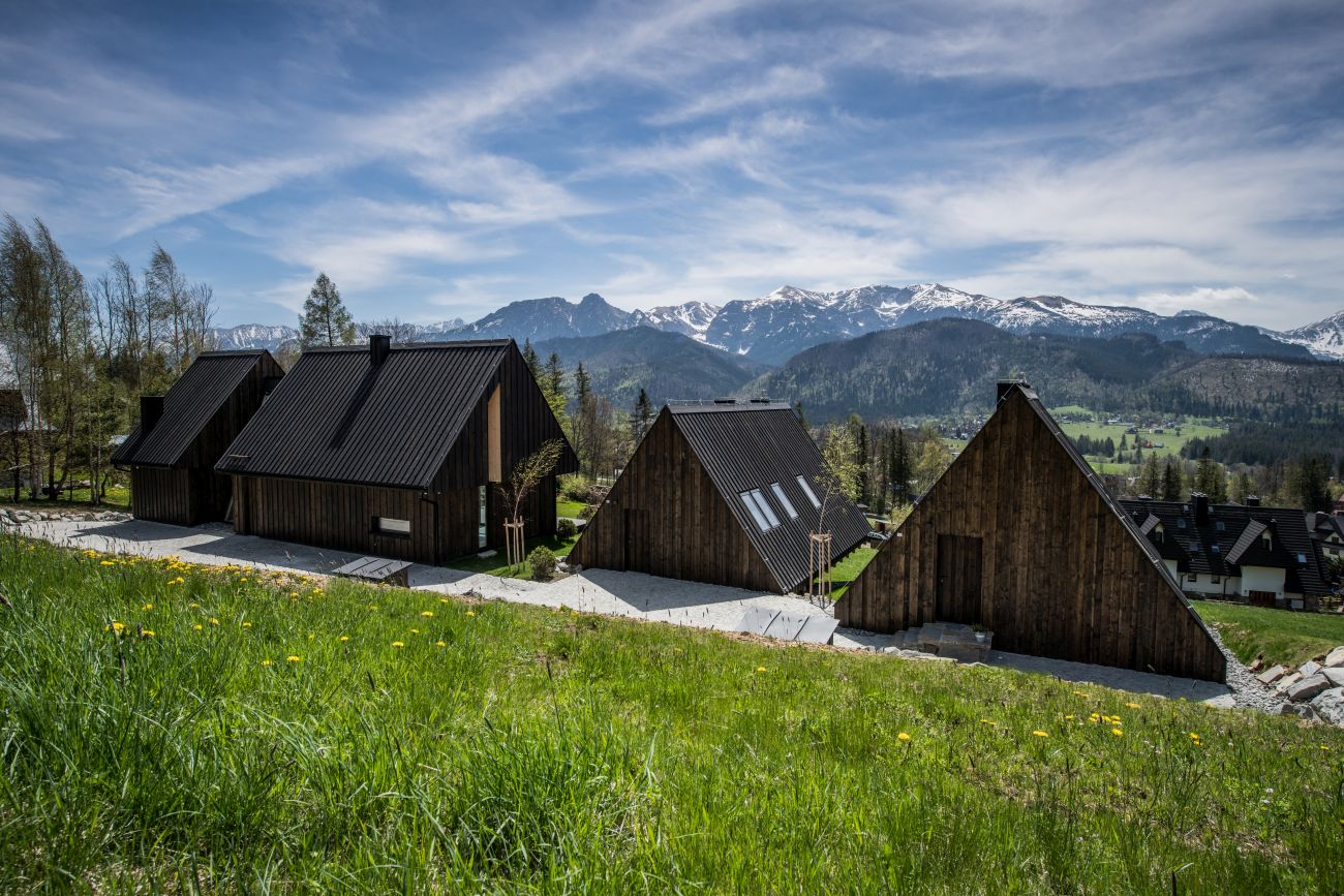 The Boats - domki z widokiem na Tatry, projekt: Karpiel Steindel Architekci