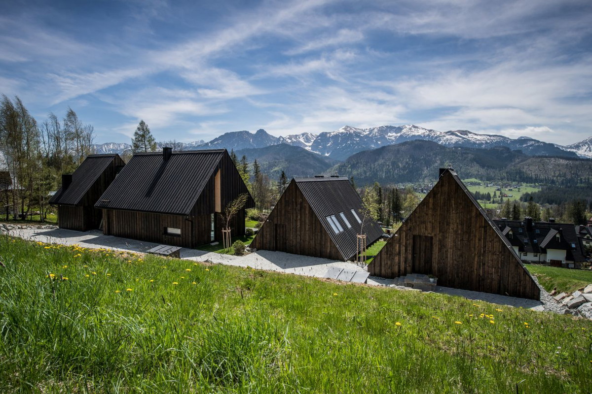 The Boats - domki z widokiem na Tatry, projekt: Karpiel Steindel Architekci