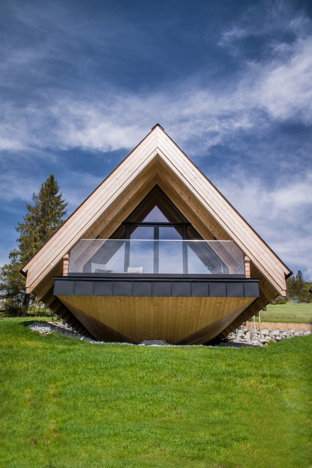 The Boats - domki z widokiem na Tatry, projekt: Karpiel Steindel Architekci