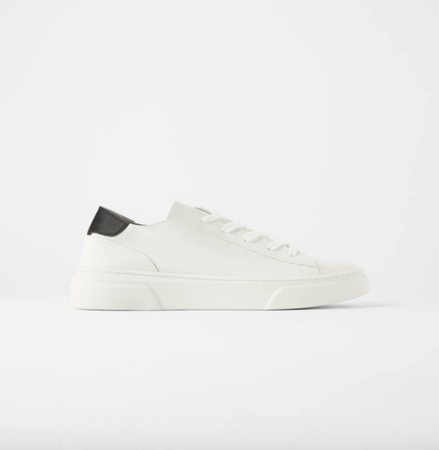 Wyprzedaż Zara 2020: SKÓRZANE BUTY SPORTOWE TYPU SOFT 139,00 PLN, teraz 99,90 PLN