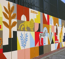 Mural na płockim ZOO, projekt: Galeria Rusz