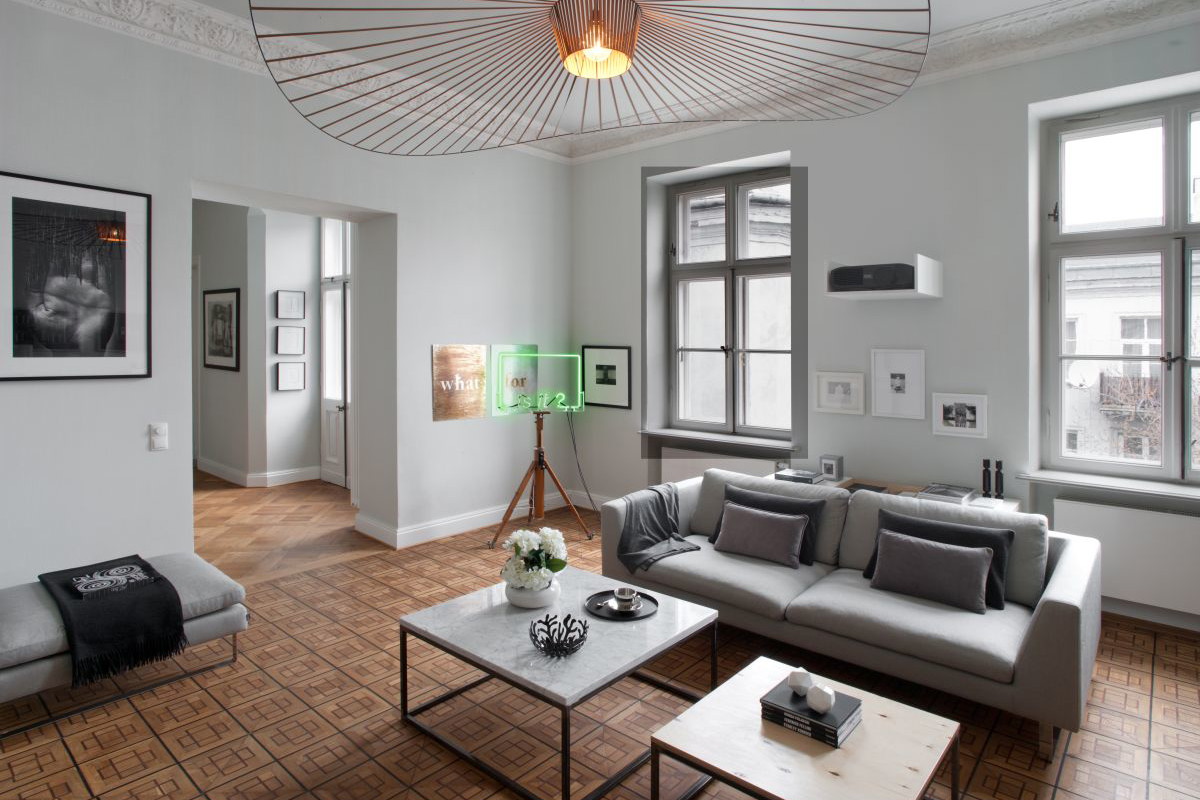 Mieszkanie Dominiki i Adama w warszawskiej kamienicy, projekt: Joanna Kulczyńska-Dołowy, Kulczyński Architekt