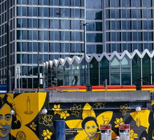 Mural upamiętniający 78. rocznicę wybuchu powstania w getcie warszawskim