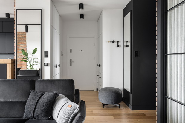 Mieszkanie w industrialnym stylu, projekt: Agata Brach Architekt autorska pracowania projektowa
