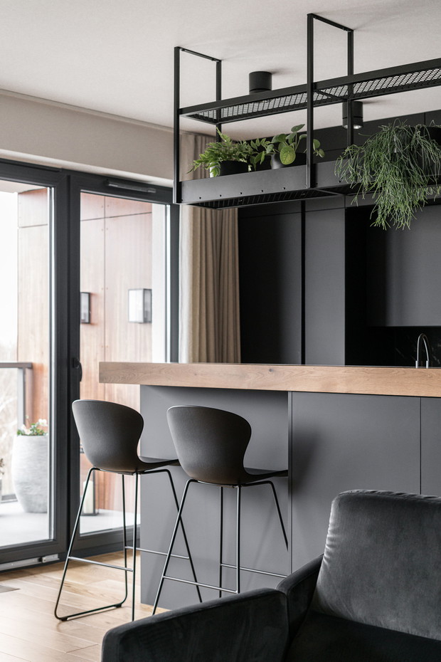 Mieszkanie w industrialnym stylu, projekt: Agata Brach Architekt autorska pracowania projektowa