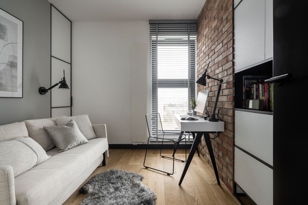 Mieszkanie w industrialnym stylu, projekt: Agata Brach Architekt autorska pracowania projektowa