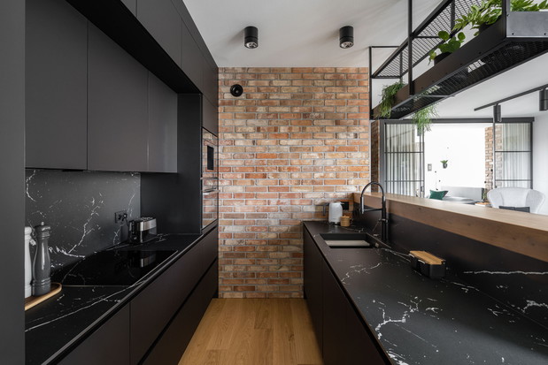 Mieszkanie w industrialnym stylu, projekt: Agata Brach Architekt autorska pracowania projektowa