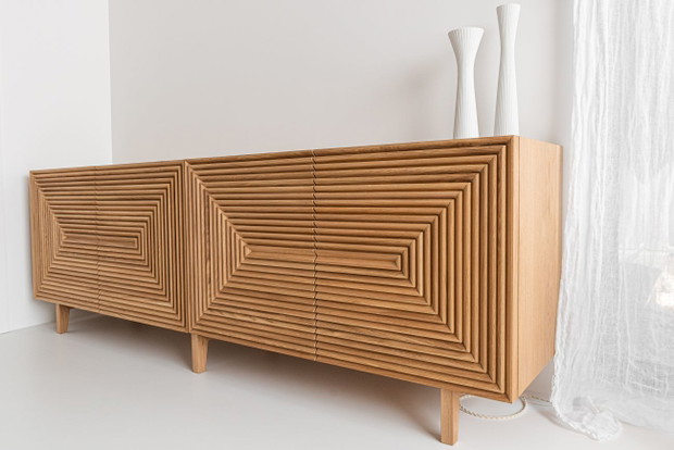 Minimalistyczna sypialnia od Loft Kolasiński