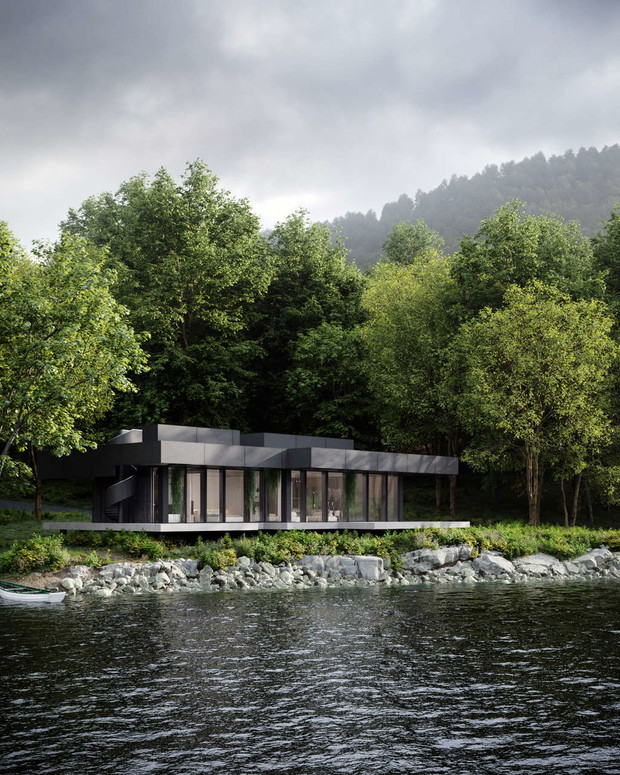 Siedlisko nad wodą, projekt: Studio.O.