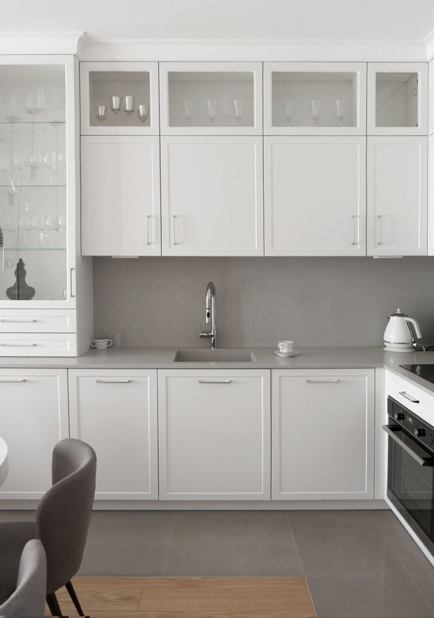 Eleganckie mieszkanie w Wilanowie, projekt: Studio Projektowania Miśkiewicz Design