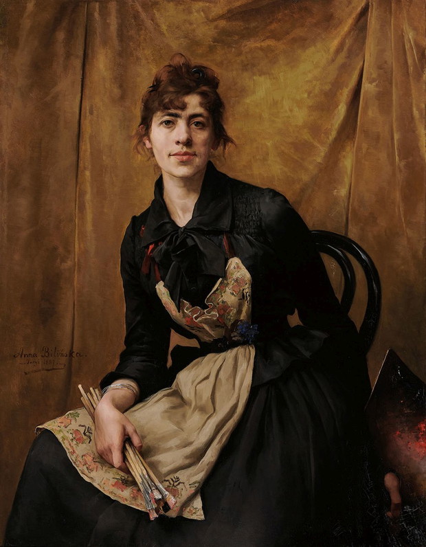 Anna Bilińska, Portret własny