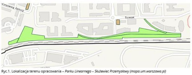 Park Suwak - mapka lokalizacji