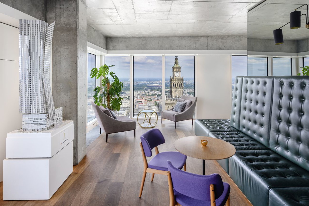 Apartament na 50 piętrze wieżowca ZŁOTA 44
