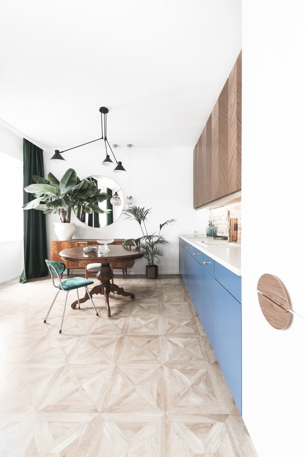 Kawalerka w stylu vintage, projekt: Karol Smagacz