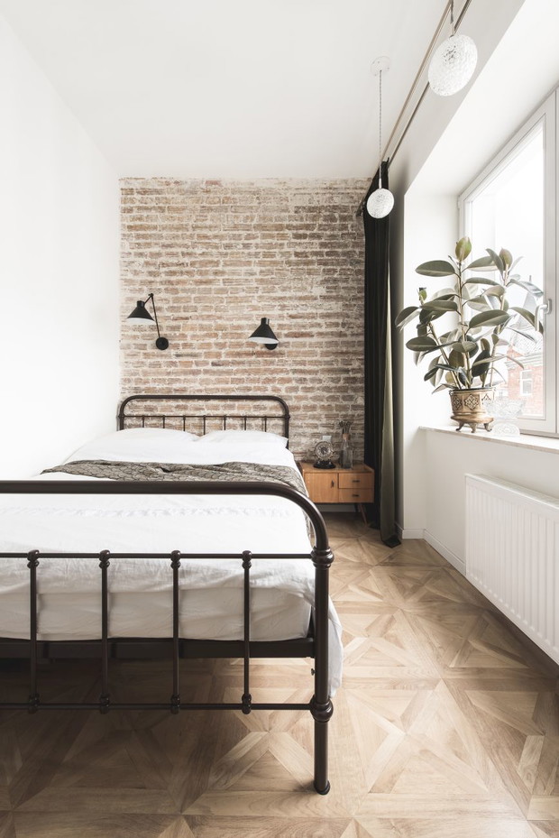 Kawalerka w stylu vintage, projekt: Karol Smagacz