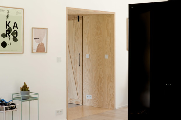 Nowoczesna dacza w lesie, projekt: mode:lina™