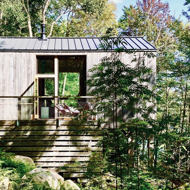 Remote Lake Cabin, projekt Stonorov Workshop Architects