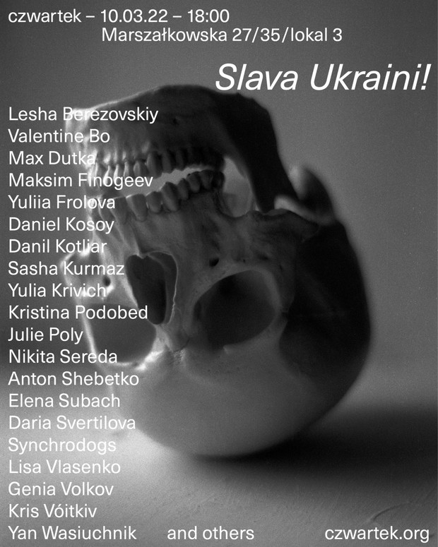Wystawa Slava Ukraini! w galerii czwartek