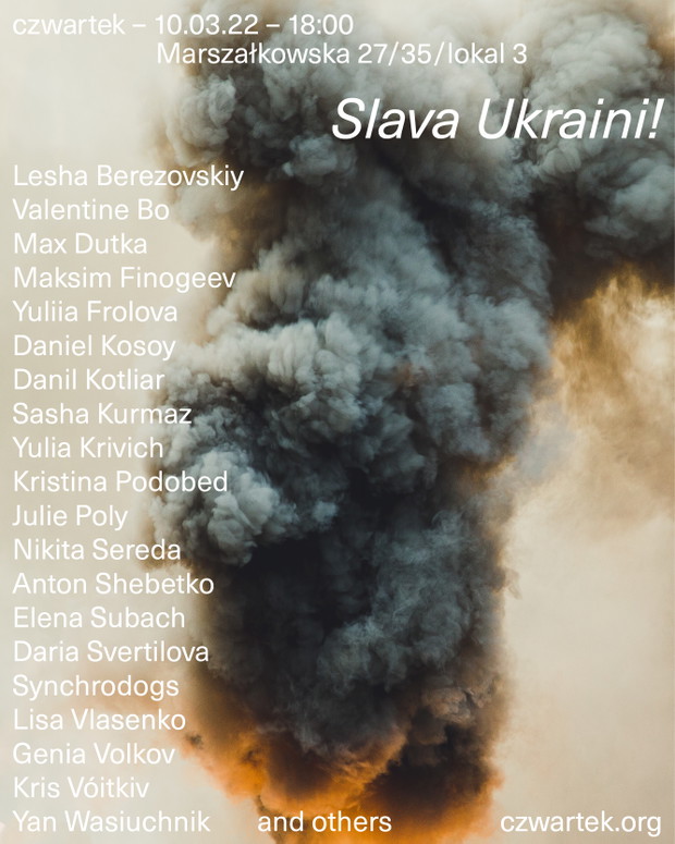 Wystawa Slava Ukraini! w galerii czwartek