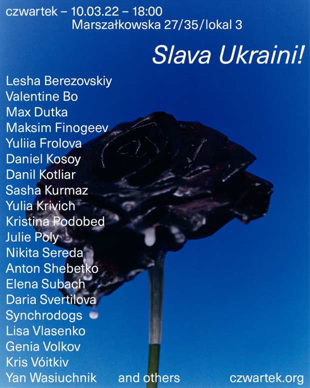 Wystawa Slava Ukraini! w galerii czwartek