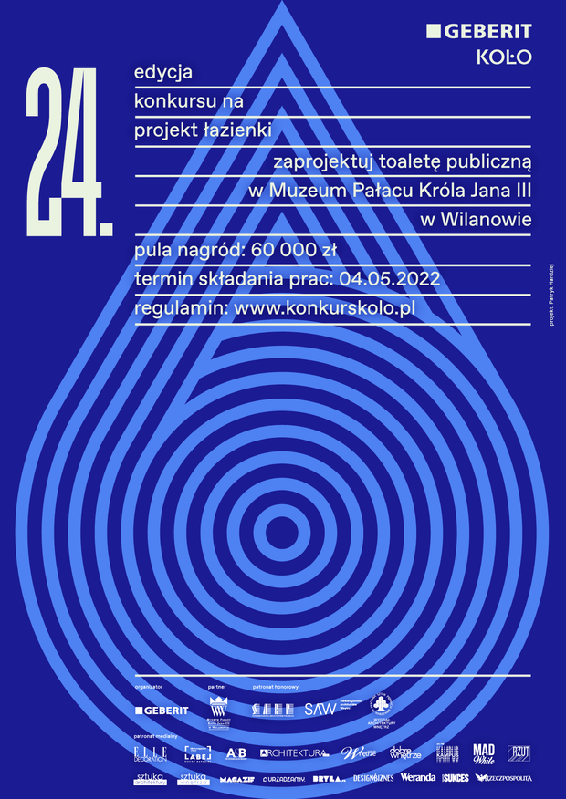 konkursu KOŁO na projekt łazienki Muzeum Pałacu Króla Jana III w Wilanowie